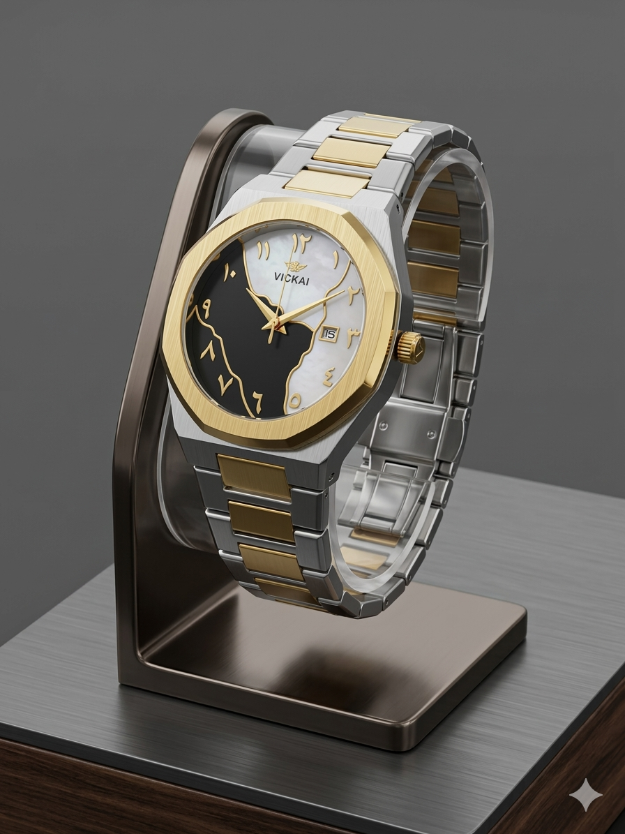 Vickai Two-Tone World Dial