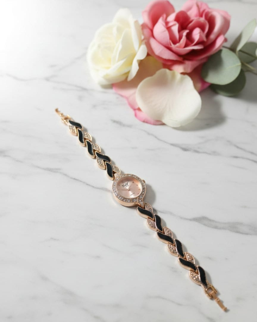 Gold &amp; Black Luxury Watch