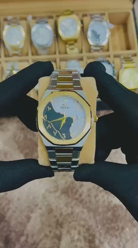 Vickai Two-Tone World Dial